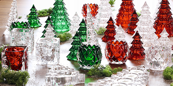 国産品 ナハトマン 粗い グリーン レッド 緑 赤 ガラス インテリア クリスマスツリー クリスマス